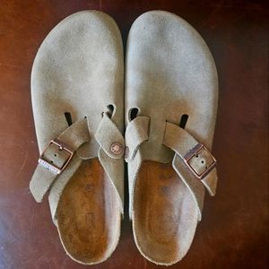 Birkenstock Boston soft footbed taupe 42n